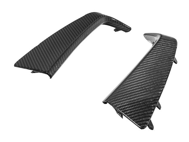 2019 CHEVROLET CORVETTE C7 ZR1 CARBON FIBER FRONT BUMPER VENT BROWS INSERTS (PAIR)